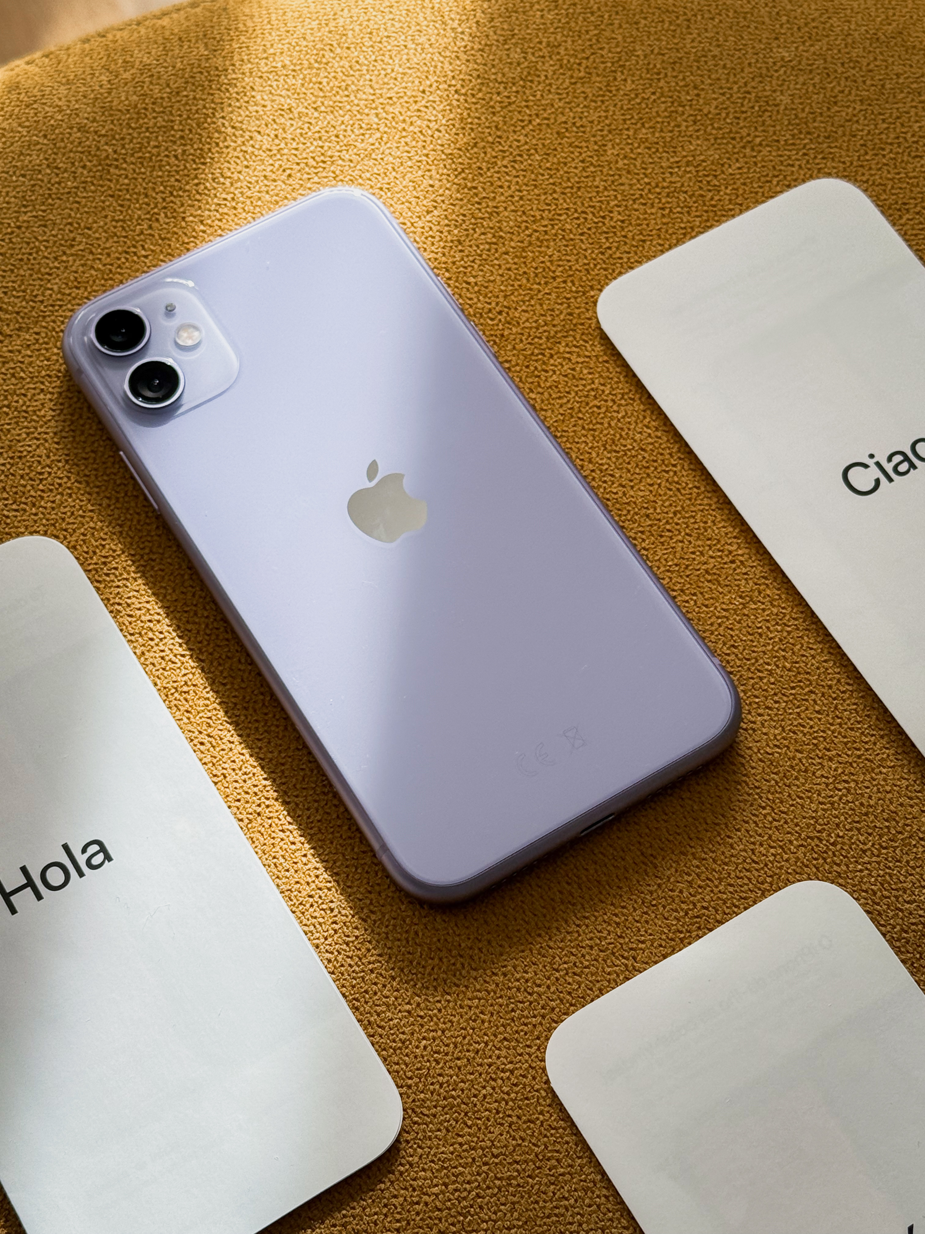 iPhone · Tech UGC flat lay